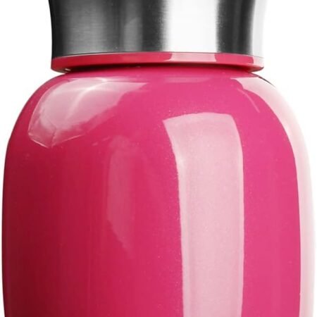 7oz/200ML Small Mini Vacuum Insulated Water Bottle Portable Leakproof Travel Mug Stainless Steel Cold and Hot Thermal Flask for Kids Children Women School Office Lunch Coffee Milk Tea (Rose)