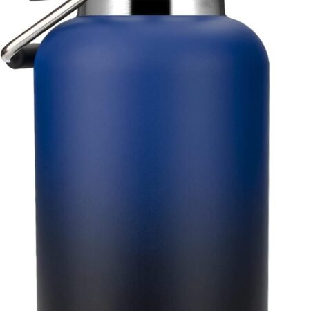128 oz Jug with Straw Keeps Cold up to 36 Hrs,One Gallon Large Double Wall Vacuum Insulated Water Bottle,Sweat-Proof Leak-Proof