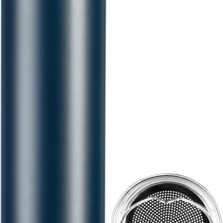 Insulated Water Bottle,17 oz Stainless Steel Thermo, Double Wall Vacuum Water Bottle, Metal Water Bottle Keeps Hot for 12 Hrs, Cold for 24 Hrs, for Coffee, Drinks