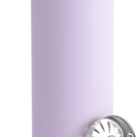 16 oz  Travel Mug - Vacuum-Insulated Stainless Steel Travel Coffee Mug - Coffee Tumbler with Ceramic Interior and Splash Guard - Lavender Purple