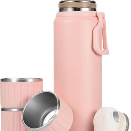 Insulated Tumbler, Stainless Steel Vacuum Insulated Flask Set, Suitable for Hot and Cold Drinks