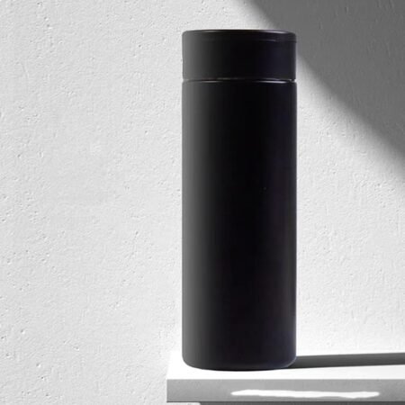 Smart Fingerprint Lock Insulated Tumbler, 420ml USB Magnetic Charging Travel Mug